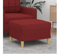 vidaXL Repose-pied 349269 Tissu 60 x 50 x 41 cm Rouge bordeaux