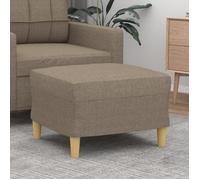 349270 vidaXL Repose-pied Taupe 60x50x41 cm Tissu