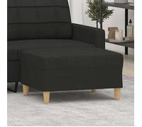 vidaXL Repose-Pied Pouf de Chambre à Coucher Tabouret de Canapé Meuble de Salon Salle de Séjour Maison Intérieur Noir 70x55x41 cm Tissu