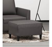 349290 vidaXL Repose-pied Gris 60x50x41 cm Similicuir