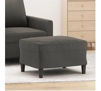 349294 vidaXL Repose-pied Gris foncé 60x50x41 cm Velours