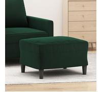 vidaXL Repose-pied pouf 349295 Velours 60x50x41 cm Vert foncé