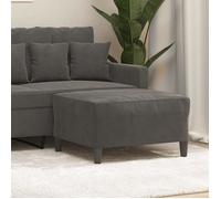 349318 vidaXL Repose-pied Gris foncé 70x55x41 cm Velours