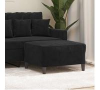 vidaXL Repose-pied 70x55x41 cm Velours Noir