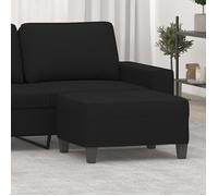 vidaXL Repose-pied Noir 70x55x41 cm Tissu microfibre