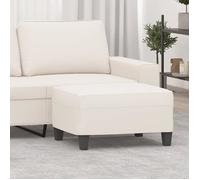 vidaXL Repose-pied Tissu microfibre 70x55x41 cm Beige