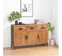 vidaXL Buffet 349919 – Bois de pin massif recyclé 110x35x70 cm Marron