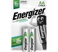 ENERGIZER Lot de 6 Blisters de 2 Accus Piles rechargeables HR6 Extreme AA 2300mah