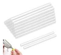 35 Bâtons de Colle Chaude Transparents 11 x 200 mm pour Pistolet à Colle | Format long en colle thermofusible transparente; 35 bâtons Ø11 x 200 mm pour pistolets adaptés, bricolage, bois et carton.