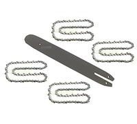 35 cm / 1,3 mm / 3/8" / 50 TG barre de guidage de tronçonneuse + 4 chaînes compatibles avecc Stihl 017 MS 170