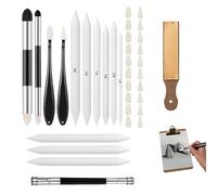 35 Pcs Estompeur Dessin Estompe Papier Crayon Fusain Pastel | Papier, Éponge; Croquis, Pastel; Dégradé, Ombre,Cours d'arts plastiques; 35 Pcs, Portable,Grande variété de modèles