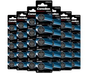 35 Piles CR2430 Camelion Bouton Lithium 3V
