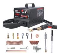3500W outil de debosselage carrosserie pour réparation de bosses, tire clou carrosserie auto/manuel sans abîmer la peinture à 6 modes, soudeuse par point 220V 3800A, protection surchauffe