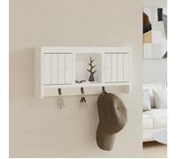 vidaXL Armoire à clés 350631 - Blanc 40 x 8,5 x 20 cm bois d'ingénierie et acier