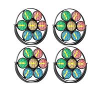 350W LED Par Scénique Linéaire Vintage,7 LEDs COB Doré + 189 LEDs RGB,Projecteur Lumiere DJ Fête Eclairage de Scène DMX512 et Sonore,pour Fête DJ Disco Bars Groupe Concerts Halloween Noël,4PCS