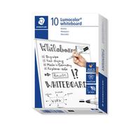 [351-9-N-10] STAEDTLER Lot de 10 Marqueurs pour Tableau Blanc "Lumocolor 351"...