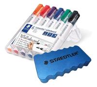 351 Wp6 Marqueur Pour Tableau Blanc Lumocolor Pointe Ogive Env. Lot De 6 Largeurs De Ligne De 2 Mm De Large, Haute Qualité, Sec Et Sans Laisser De Traces 1 Étui + Gomme D Origine