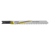 Wolfcraft 3541000 2 Lames de Scie Sauteuse Hcs Queue en U Longueur Dentée : 75 Mm Denture en Opposition Dents Avoyées Rectifiées Pas de Dents 2 Mm Dos Conique G