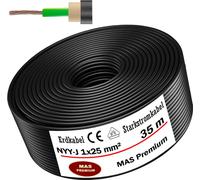 35m de câble de terre Câble de courant fort NYY-J 1x25 mm² Câble électrique OFC anneau