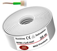 35m de câble électrique pour locaux humides Câble sous gaine NYM-J 1x6 mm² Câble électrique