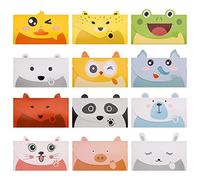36 Carte de Remerciement pour Animaux Carte D'anniversaire Carte de Voeux d'animaux Mignon Carte Note d'invitation à une Fête Carte de Vœux Carte de correspondance Carte Invitation Anniversaire Enfant