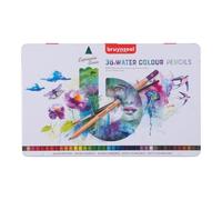 36 Crayons De Couleur - Aquarelle - Boîte Métal - Assortiment Couleur - Bruynzeel