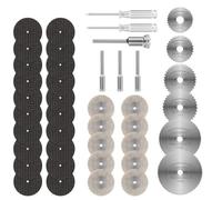 36 Disques Mini Diamantés à Tronçonner, Disques de Coupe pour Dremel avec Mandrins SC et Tournevis pour Bois, Mé DISQUE DE MEULEUSE