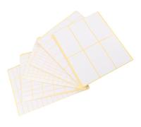 36 Feuilles Étiquettes Autocollantes Vierges Auto-adhésives | Papier Couché, Faciles à Coller Ranger, Usage Multi-propositions, Lot