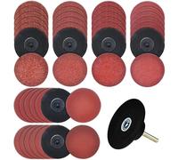 36 Pièces Disques de Ponçage 75mm Disques Abrasifs Ronds Grain 36/60/80/120/240/320 Papier de Verre Sec à l'eau Feuilles Abrasives pour Métal Ponceuse Polissage Auto