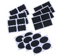 36 Pièces/Ensemble 5x3.5cm Effaçable Tableau Noir Autocollant Artisanat Cuisine Pots Organisateur Étiquettes Tableau Craie Tableau Autocollant Tableau Noir