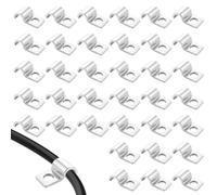36 Pièces Fixation Grillage Rigide Sur Mur 4mm Attache Grillage Rigide Inoxydable Colliers de Serrage en U à Trou Unique Fixation Murale Grillage Rigide pour Ø 4-5mm Câble Tuyaux d'eau Installation