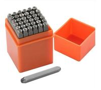 36 Pièces Lettres et Chiffres à Frapper, 6mm Poinçon Lettre Metal, A-Z et 0-9 Lettre a Frapper Metal, Chiffre à Frapper pour