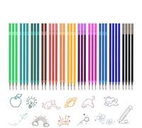 36 Pièces Mines de Rechange Effaçables,Compatible Legami,Recharge Stylo | Hauteur 13 cm,Pointe 0,7 mm,Recharges Effaçables de Couleur,Recharges de rechange effaçables,Encre Gel Thermosensible
