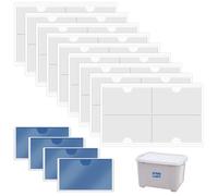 36 Pièces Pochettes de Carte Autocollantes, 10x6cm Porte Cartes Visite Autocollantes en Plastique Transparent, Porte-étiquettes Autocollants, Pochette Autocollante Pare Brise pour Maison Bureau École