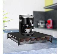 36 Porte-Capsules en Métal pour Machine à Café, Tiroir de Rangement et Organisateur de Dosettes, Boîte de Rangement pour Cuisine et Bureau Domestique-Noir