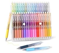 36 stylos gel effaçables, pointe fine de 0,7 mm, avec gomme rétractable