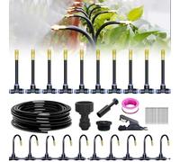 360° Kit Arrosage Automatique Pour Jardin - arrosage goutte à goutte, goute à goute arrosage exterieur, système d'irrigation pour serre, balcon et plates-bandes (10m)