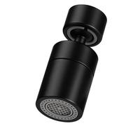 360° Pivotant Aérateur de Robinet, 2 Modes Embout Robinet Cuisine, Mousseur Robinet Economie Eau, Pour Robinet Pour lavabo de Cuisine de Salle de Bain (Noir)
