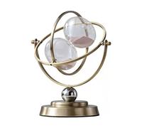 360 Rotatif Sablier en Bronze Vintage，Decoratif Horloge de Sable,Sablier en métal Minuterie15 30 60 Minutes,Sablier Créatif pour décoration ou pour l'enseignement