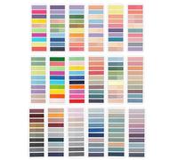 3600 PCS Multicolore Post It Marque Page, 18 Styles Languettes Adhésives Transparentes, Annotation Livre en PET Réutilisables pour Lecture Classement et Organisation de Documents Professionnels
