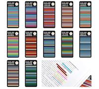 3600 Pièces de Notes Autocollantes Transparentes, 5x0,4 cm Marque-pages Adhésifs Longs, Petits Onglets d'index de Surligneur, Set de Notes Autocollantes pour Bureau, École, Études et Home Office
