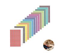3600 Pièces Gommettes Rondes Autocollantes 10mm, 15 Couleurs Assorties Autocollant Gomette pour Calendriers, Bureau, Organisation et Loisirs Créatifs, Gomettes Enfant 2 Ans et Plus
