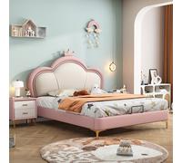 360Home Lit d'enfant Princesse Lit chambre simple Rose lit 1200x2000mm