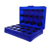 363 pièces Kit de Joints Toriques Nbr Bleu 4,4x4,4x0,2cm pour raccords | Boîte Compartimentée, Tailles Assorties, pour Mécanique et Cvc, Sélection Rapide, Usage Atelier