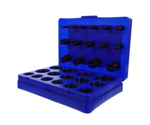 363 pièces Kit de Joints Toriques Nbr Bleu 4,4x4,4x0,2cm pour raccords | Boîte Compartimentée, Tailles Assorties, pour Mécanique et Cvc, Sélection Rapide, Usage Atelier