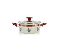 3645411 - Faitout 24cm/4.70l jolie cocotte - Acier emaille - Compatible gaz,induction,electrique et vitro-ceramiq