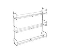 364613010 étagère à épices 3 étages 30 x 7 x 30 cm chromé