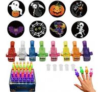 36PCS Halloween Finger Lights Party Favors for Kids, LED Light-Up Toys | Perfect for Goodie Bags Stuffers, Piñata Fillers, Classroom Rewards, Trick-or-Treat & Carnival Prizes