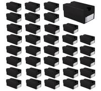 36pcs Mini Boîtes Cadeaux à Chaussures, Coffret Cadeau Noir pour Fête sur le Thème du Sport Petit Coffret Cadeau Petites Boîtes Baskets Boîte à Dragées pour Biscuits Collations Bonbons