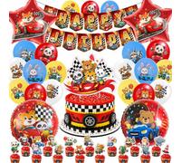 37 PCS Decoration Anniversaire Mcquen Enfants, Ballons Deco